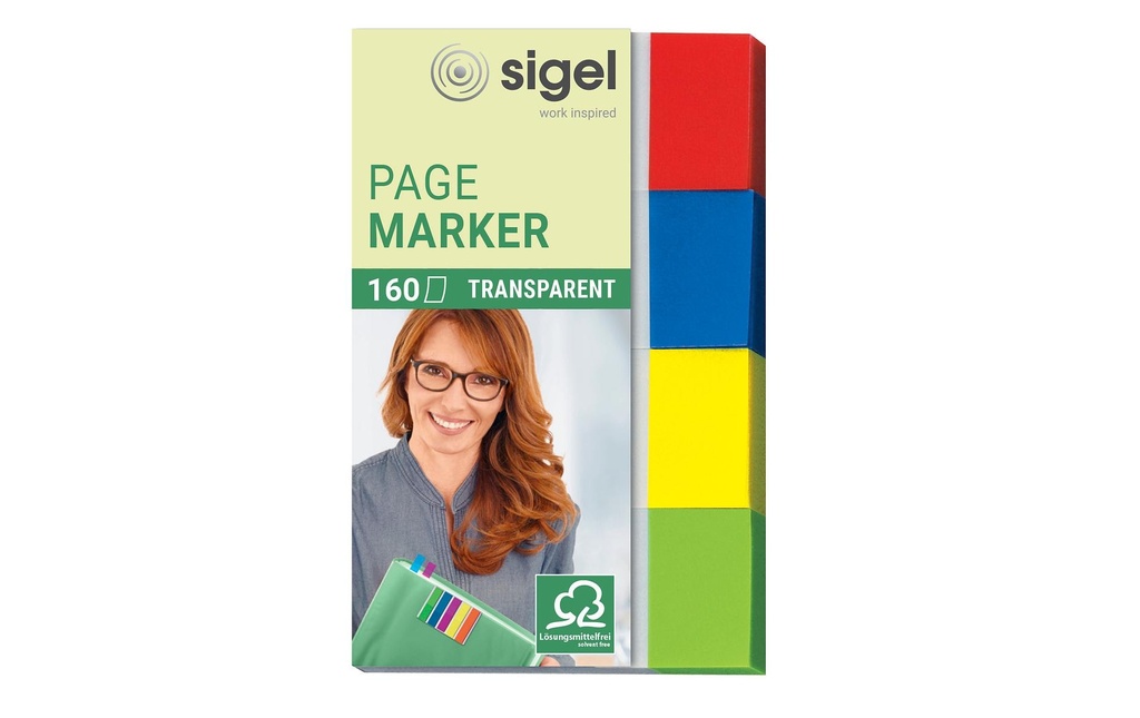 SIGEL Index de sign.jaun,roug,ble,ve (160 pces)