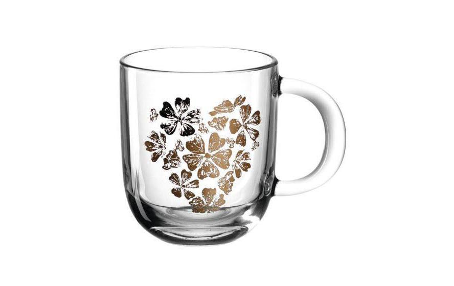 LEONARDO Tasse à café Emozione – Cœur de fleur 400 ml, 1 Pièce/s