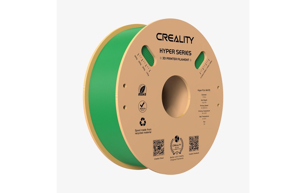 Creality Filament PLA Hyper, Vert, 1.75 mm, 1 kg