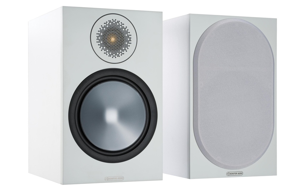 Monitor Audio Paire d’enceintes d’étagère Bronze 100 Blanc