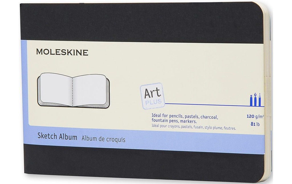 [118410939] MOLESKINE Liv.esquisse Art Plus A6 noir (72 pces)