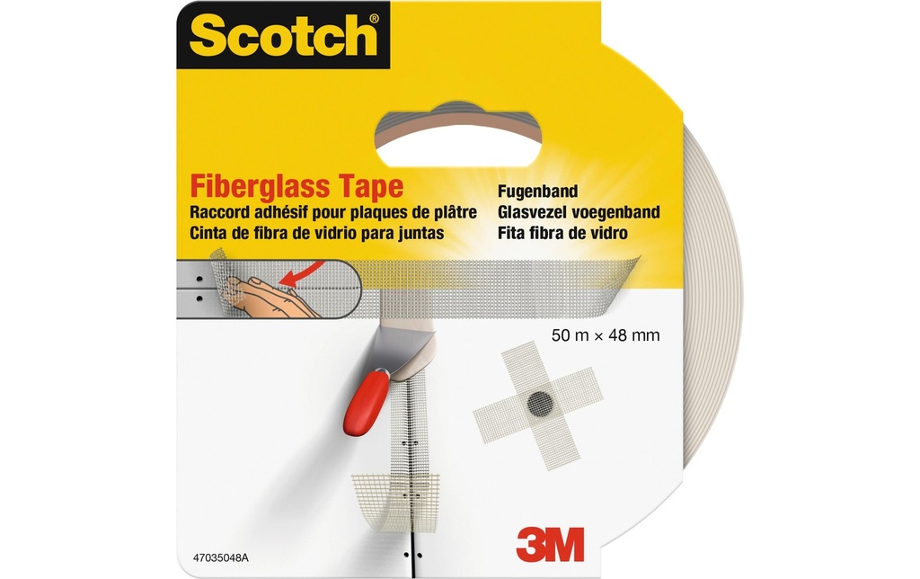 Scotch Ruban adhésif double-face Articulations 48 mm x 50 m, Blanc