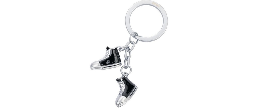 Troika Porte-clés Chucks noir/argent