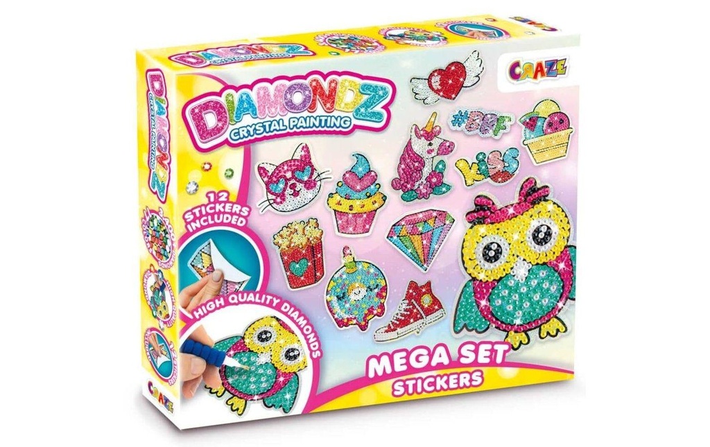 Craze Kits de bricolage Diamondz – Mega Set Stickers