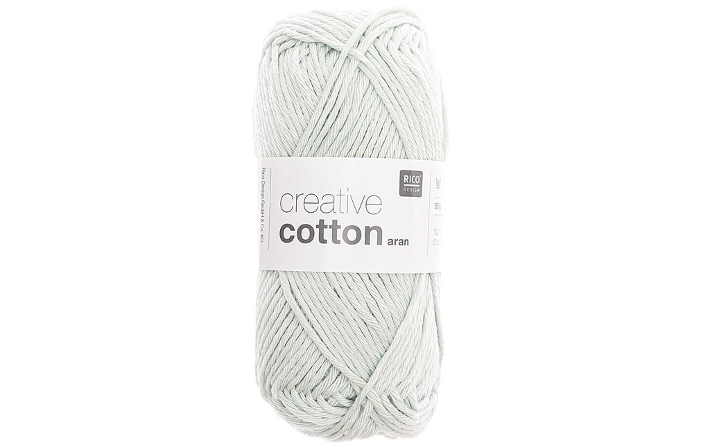 Rico Design Laine Creative Cotton Aran 50 g Bleu; Gris