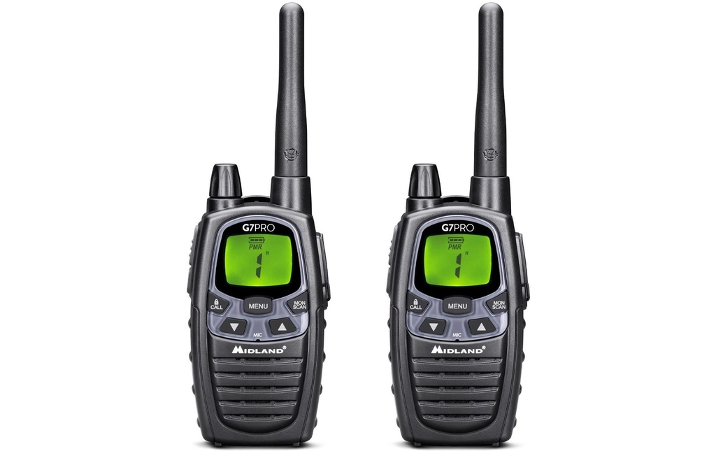 Midland Radio portable G7 Pro Twin, Lot de 2