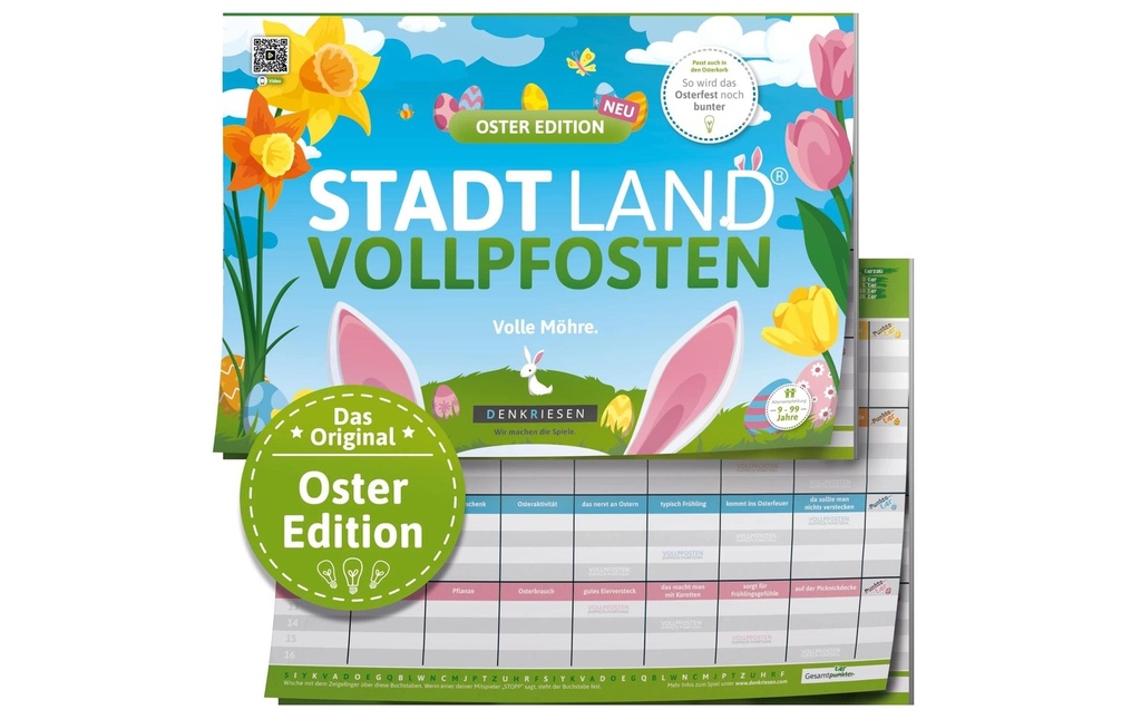 Denkriesen Party game Édition de Pâques de Stadt Land Vollpfosten A4 50 feuilles