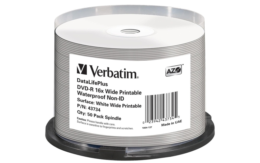 Verbatim DVD-R 4.7 GB, tour (50 Pièce/s)
