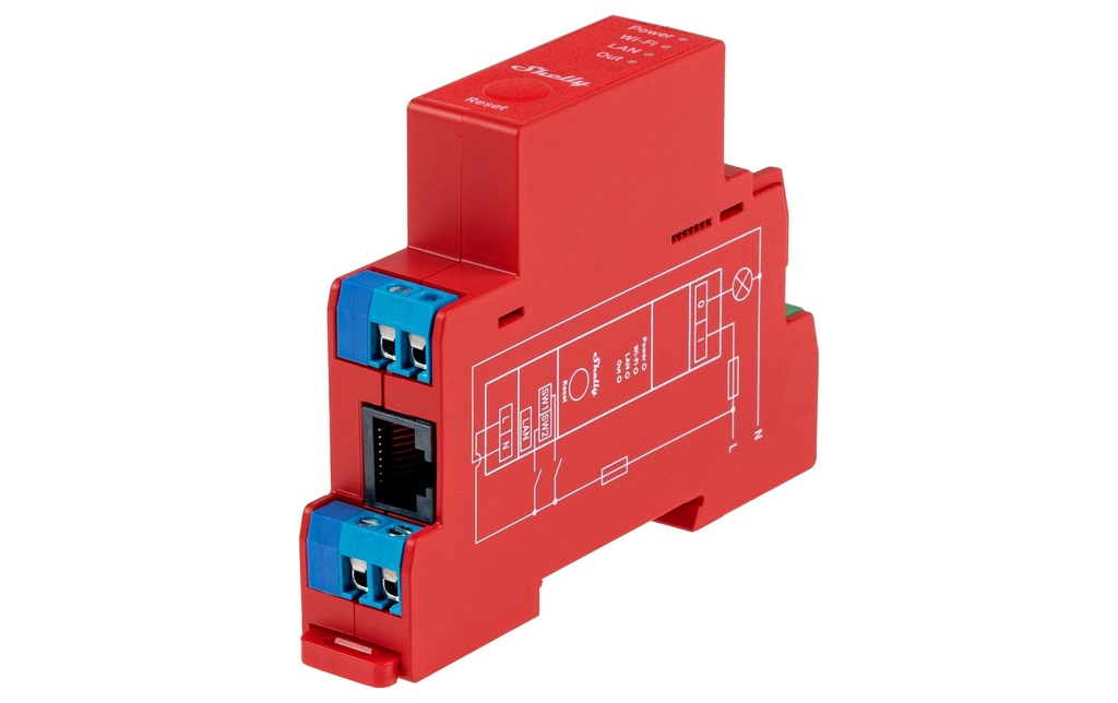 Shelly Actionneur de commutation Wi-Fi Shelly Pro 1PM avec mesure de puissance