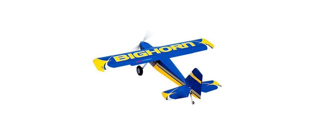 OMPHobby Avion à moteur Bighorn Pro (Flap) 1250 mm Bleu, PNP