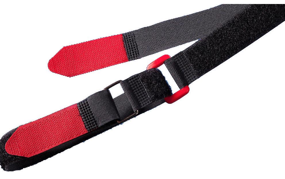 FASTECH Bande à dragonne FAST-VSTRAP 25 x 240 mm, Noir/Rouge