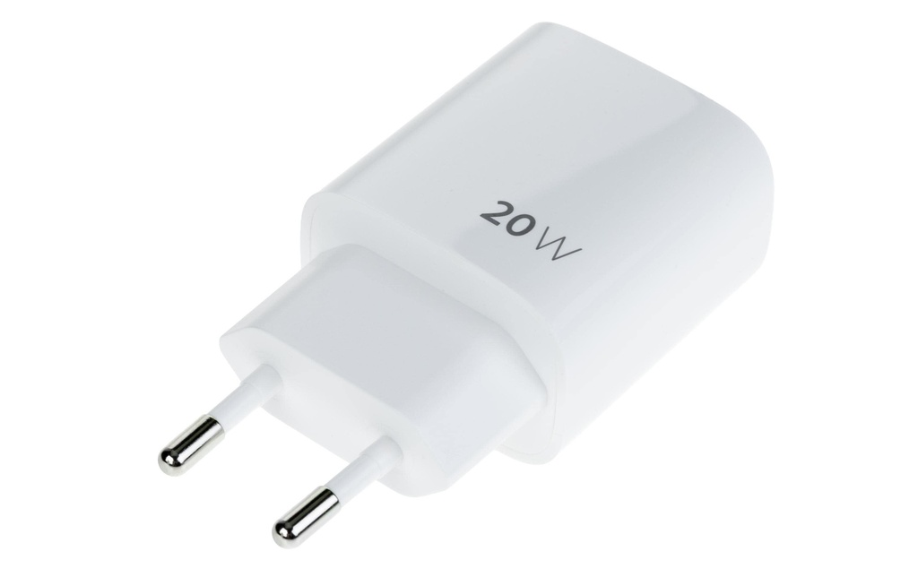 Nize Chargeur mural USB Single USB-C 20 W, Blanc