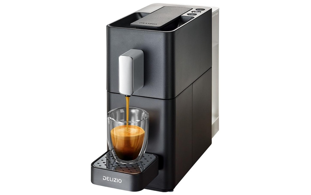 Delizio Cafetière à capsules Carina Midnight Noir