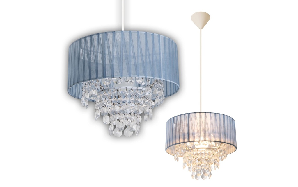 Näve Lampe suspendue «Kristallo» gris