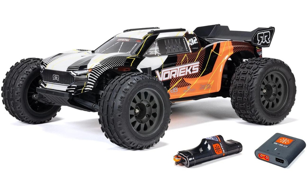 Arrma Stadium Truck Vorteks Mega 550 2WD 1:10, RTR, orange