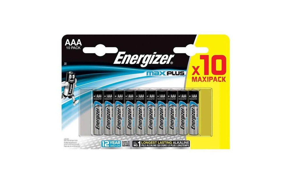Energizer Pile Max Plus AAA , 10 Pièce/s