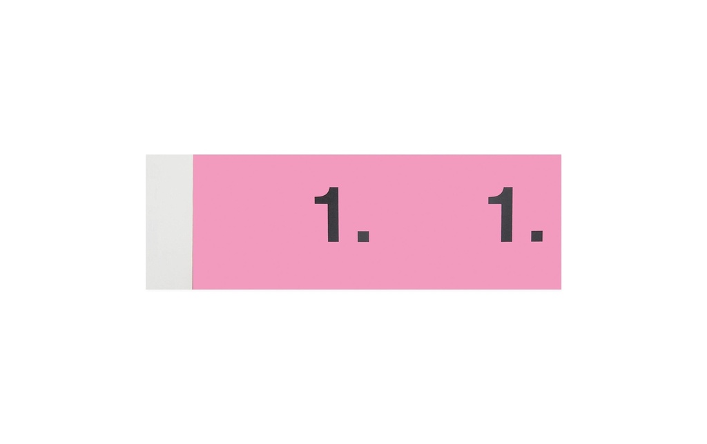 Simplex Fiche de bloc-notes Blocs vestiaires 1-100, Rose