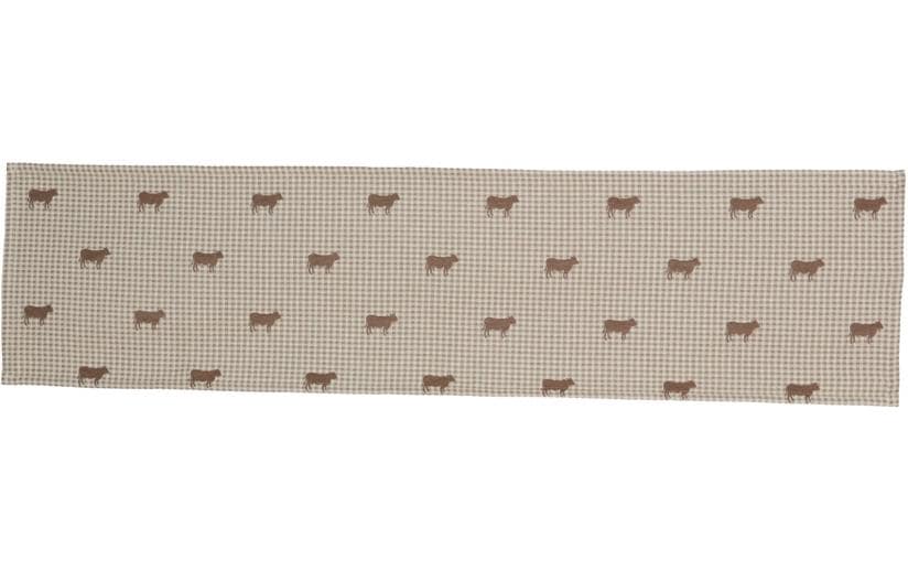 Hubatka Chemin de table Bella 135 cm x 35 cm, Beige