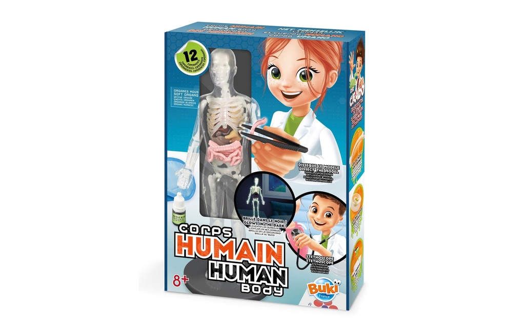 Buki Boîtes d’expérimentation Le corps humain