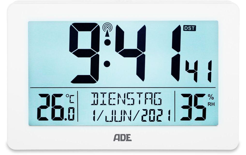 ADE Horloge radio-pilotée Chiffres XXL