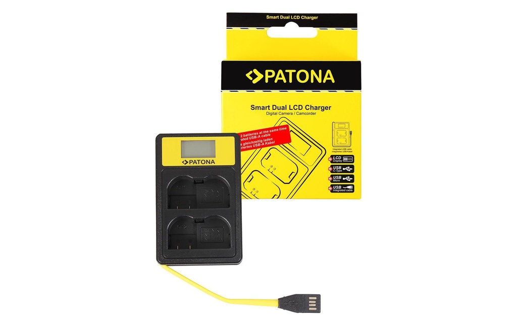 Patona Chargeur Smart Dual LCD USB Nikon EN-EL15