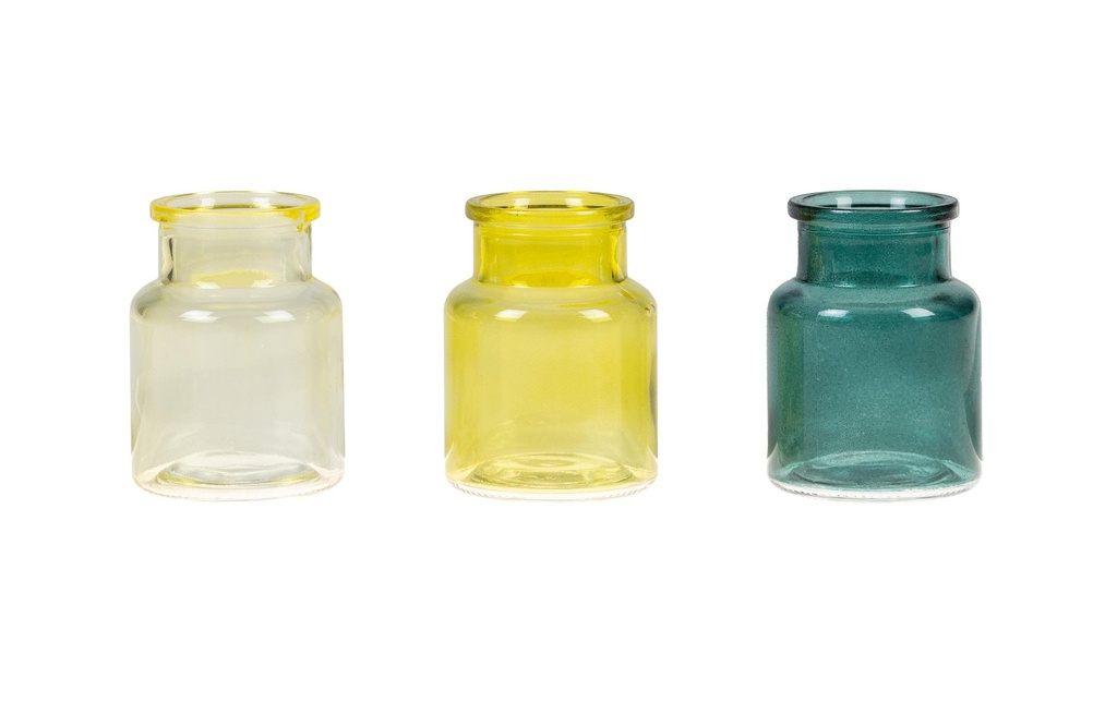 CHALET Ensemble de vases S 3 pièces, 7.5 cm, Vert