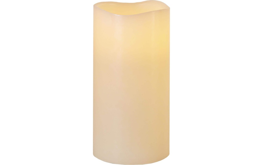 Star Trading Bougie LED Big Ø 10 x 20 cm, Beige