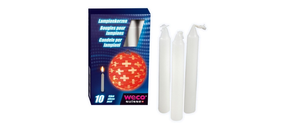 Haushaltsware Lampion Bougies 10 pièces