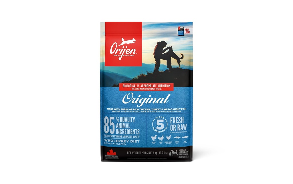 Orijen Alimentation sèche Dog Original avec volaille et poisson, 6 kg