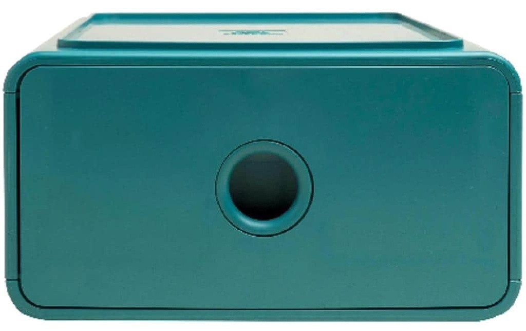 Exacompta Boîte à tiroirs Tiny Box Skandi, 1 tiroir, A5+, bleu pacifique