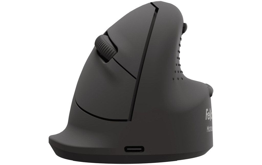 Fellowes Workplace Souris verticale Breyta Plus+ pour droitiers, Grande, Noire