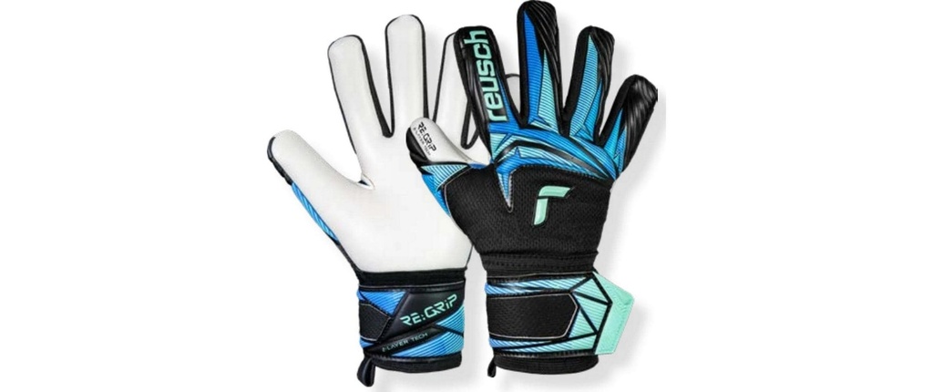 reusch Attrait RE:GRIP NC Junior Taille: 8, noir/océan léger