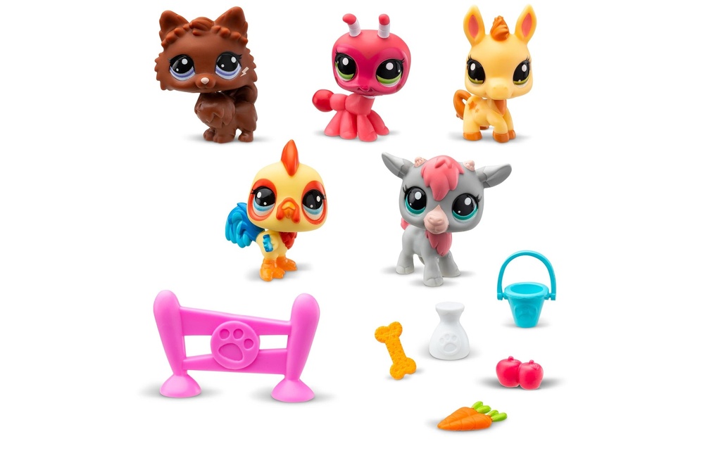BANDAI Ensemble de pions Littlest Pet Shop – Farm Besties