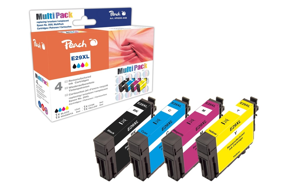 Peach Kits d’encre Epson T2996 29XL MultiPack BK/C/M/Y