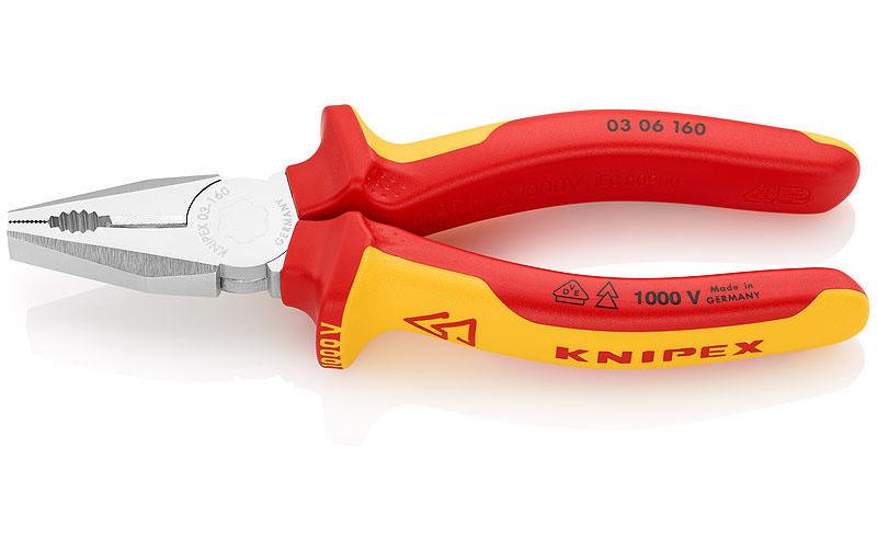 Knipex Pince universelle 160 mm 1000 V chromé