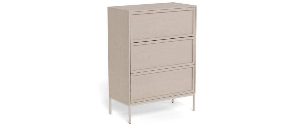 AC Design Commode Palmdale 80 x 40 x 110 cm, gris