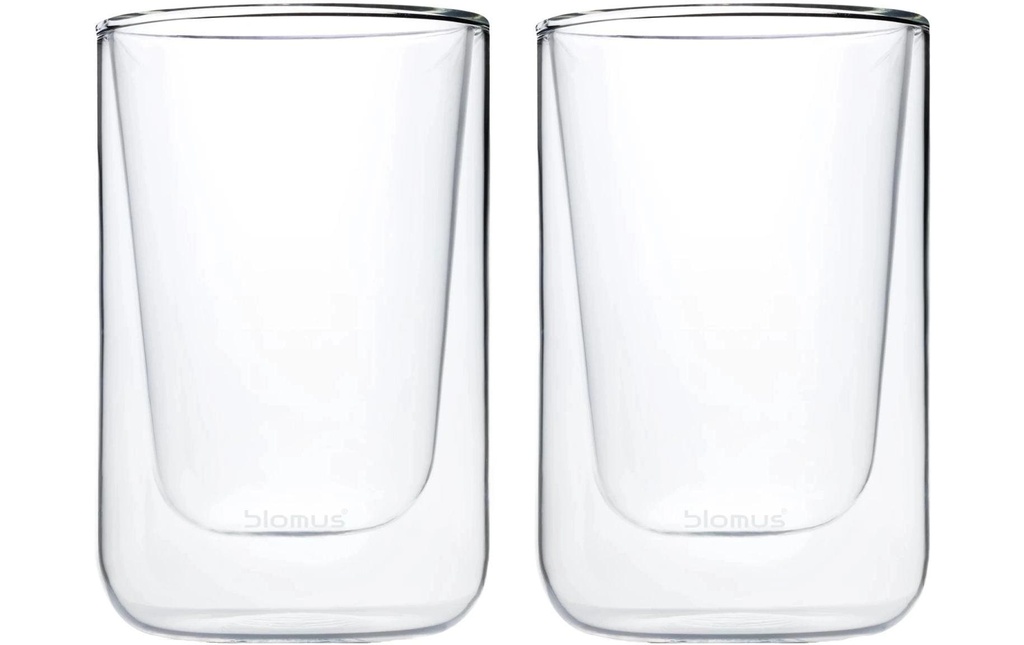 Blomus Verre à cappuccino Nero 250 ml, 2 Pièce/s, Transparent