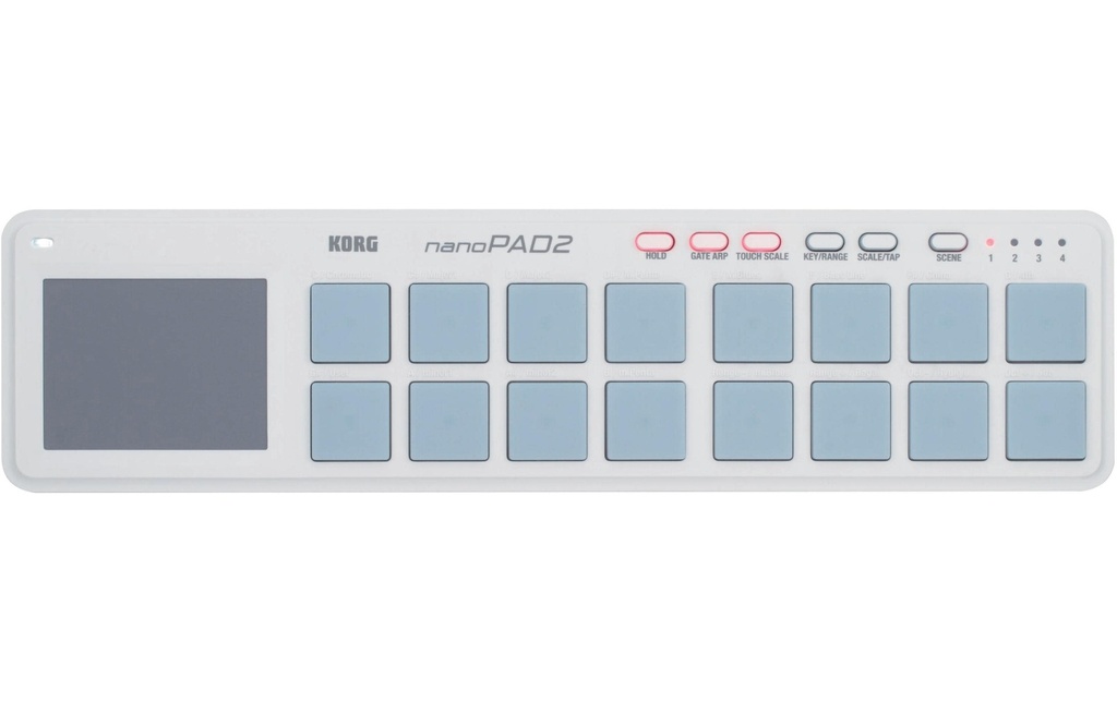 Korg Contrôleur de pad nanoPAD2 - 16 dosettes, blanc