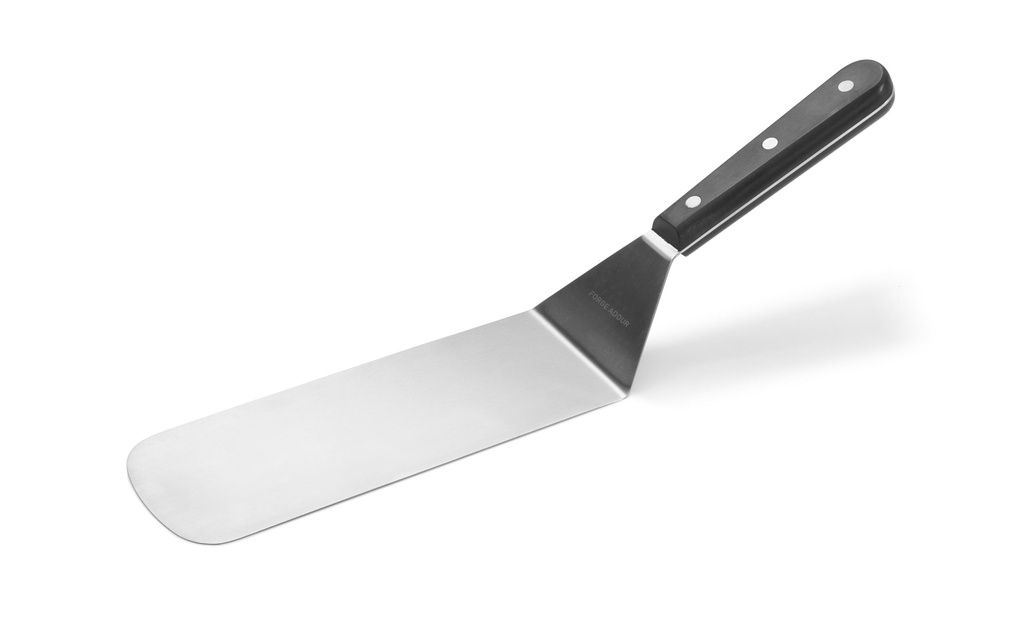 Forge Adour Spatule pour plancha Pom, Noir/Argenté, long