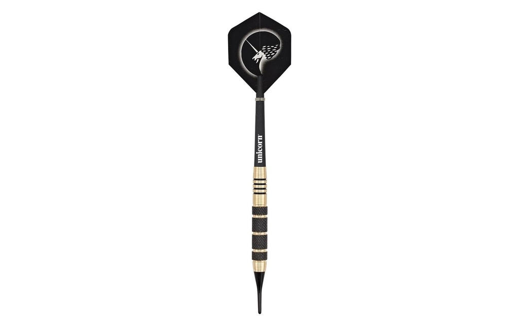 Unicorn Fléchettes S/T Core Plus Win Black Brass - 19G, Lot de 3