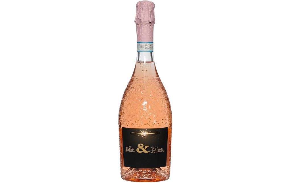 Dreams and Fantasy Idea regalo Prosecco rosé Mr. & Mrs 750 ml