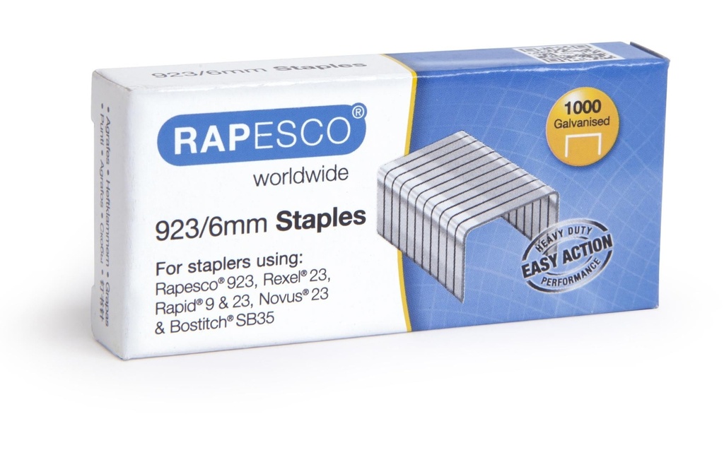 Rapesco Agrafe Type 23 1000 Pièce/s
