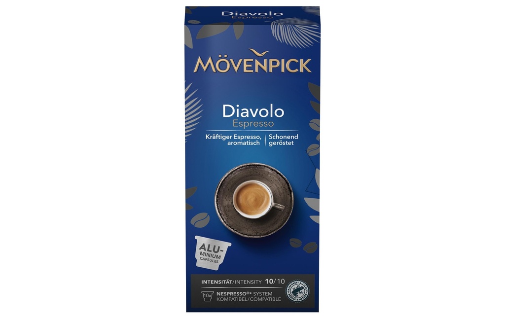 Mövenpick Capsules de café Diavolo Espresso 10 pièces