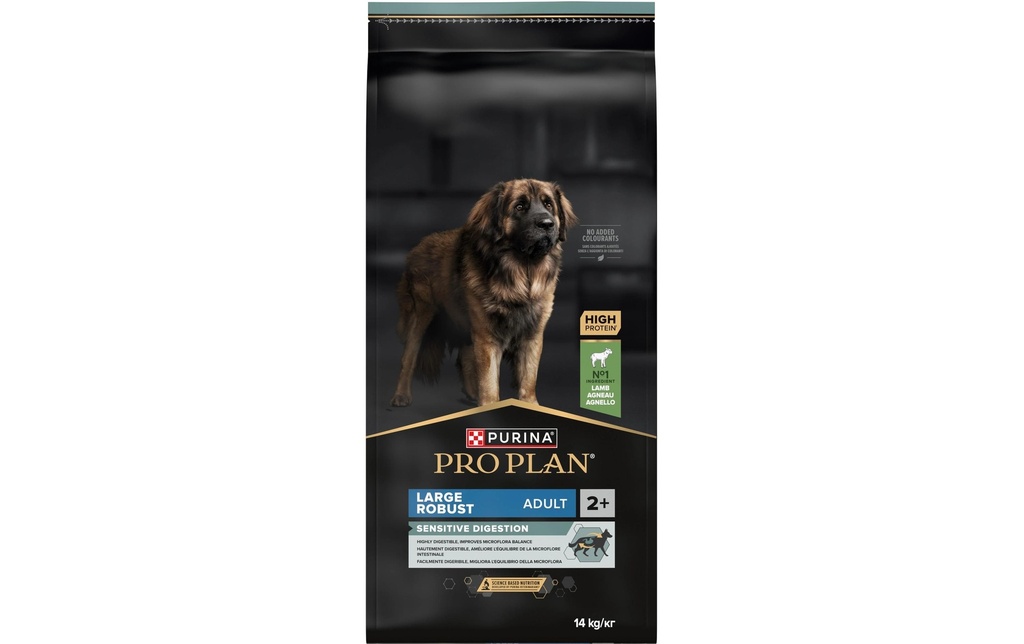 Purina Pro Plan Alimentation sèche L Robust Adult Sensitive Digestion Agneau, 14 kg