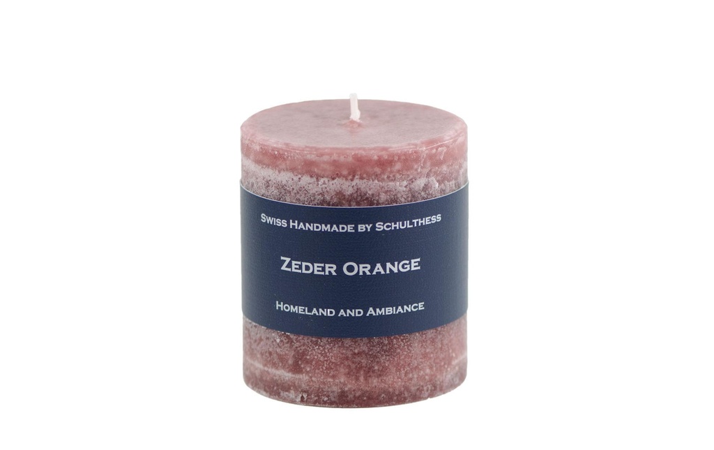Schulthess Kerzen Bougie parfumée Zeder Orange 7 x 8 cm