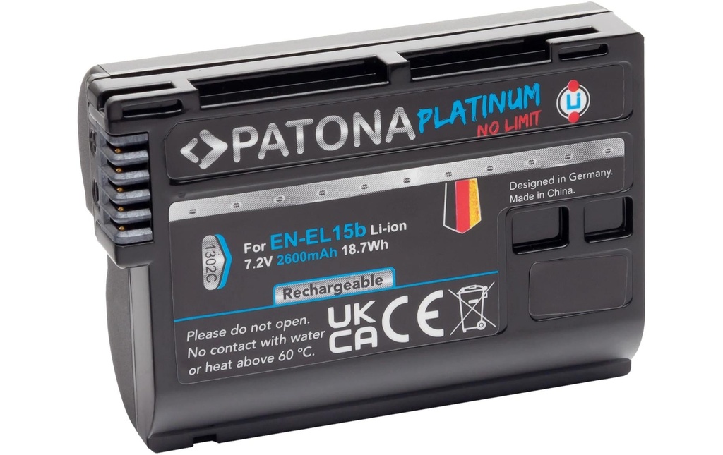Patona Batterie pour Appareils photo numérique Platinum für Nikon EN-EL15b