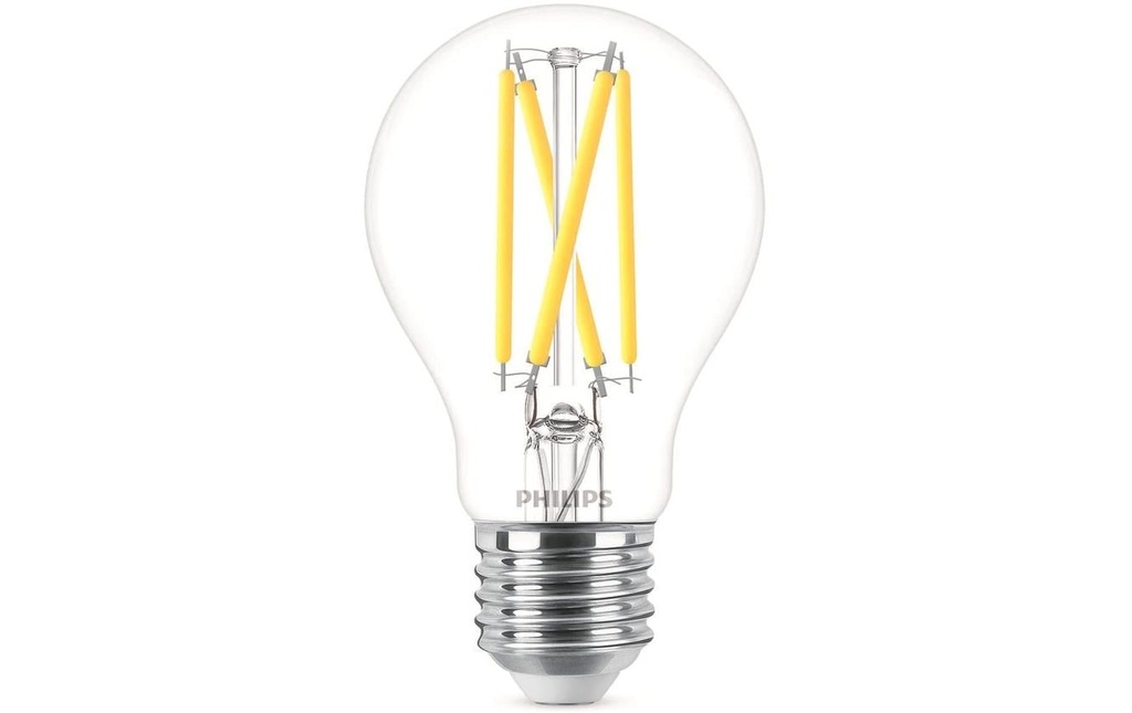 Philips Lampe LEDcla 60W E27 A60 CL WGD90 Blanc chaud (WW)