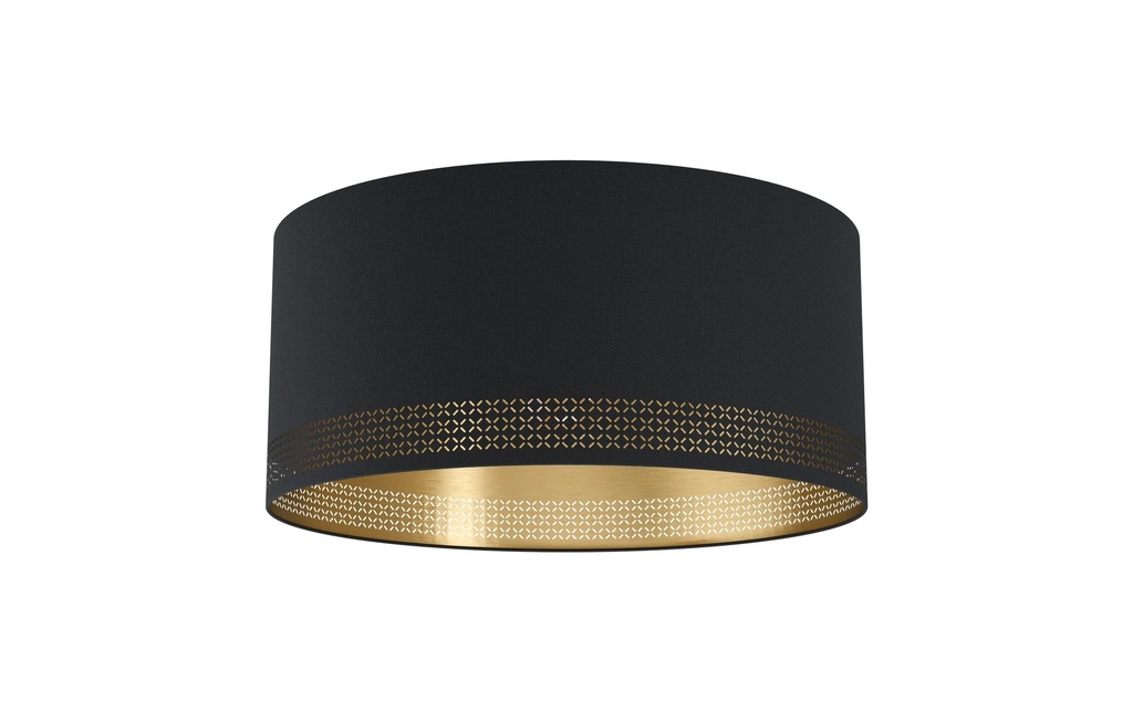 EGLO Leuchten Plafonnier ESTEPERRA 1x E27, Noir/Or