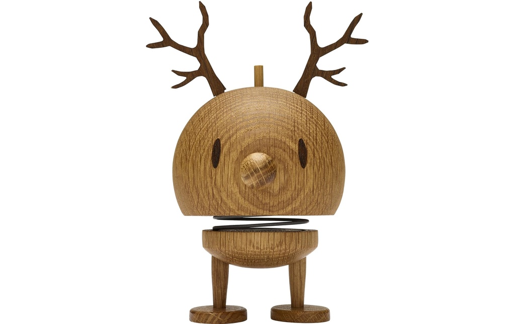 Hoptimist Objet à exposer Bumble renne Oak M 14 cm, Brun