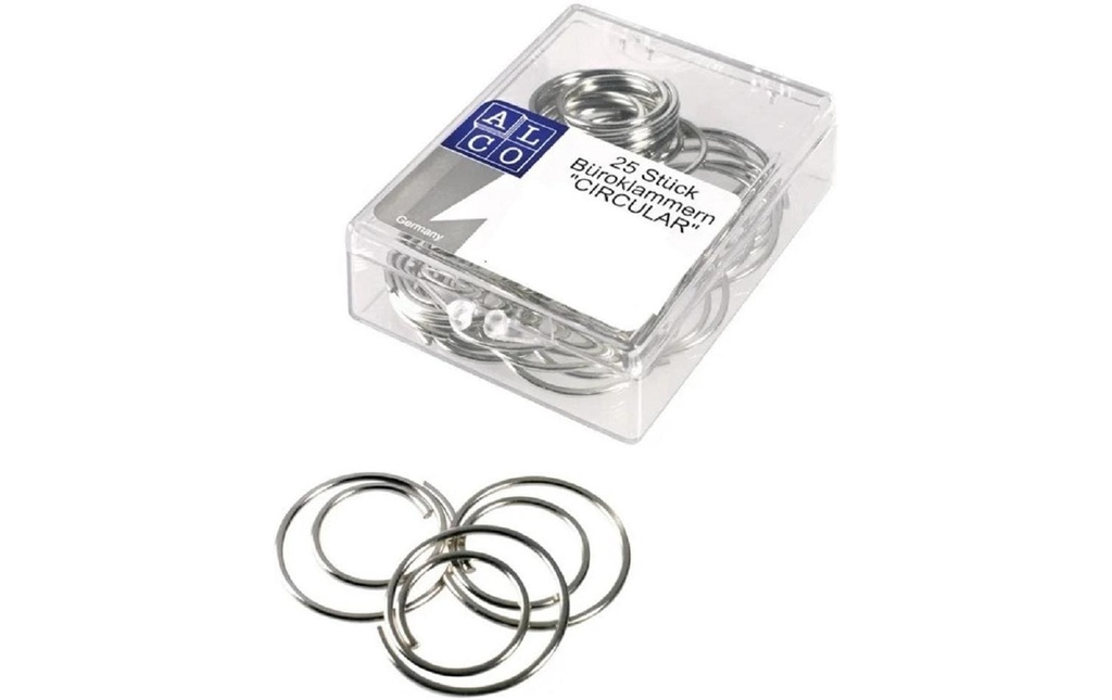 ALCO Attache-lettres Circular 25mm (25 pces)